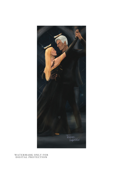 Aelin & Rowan dancing - bookmark