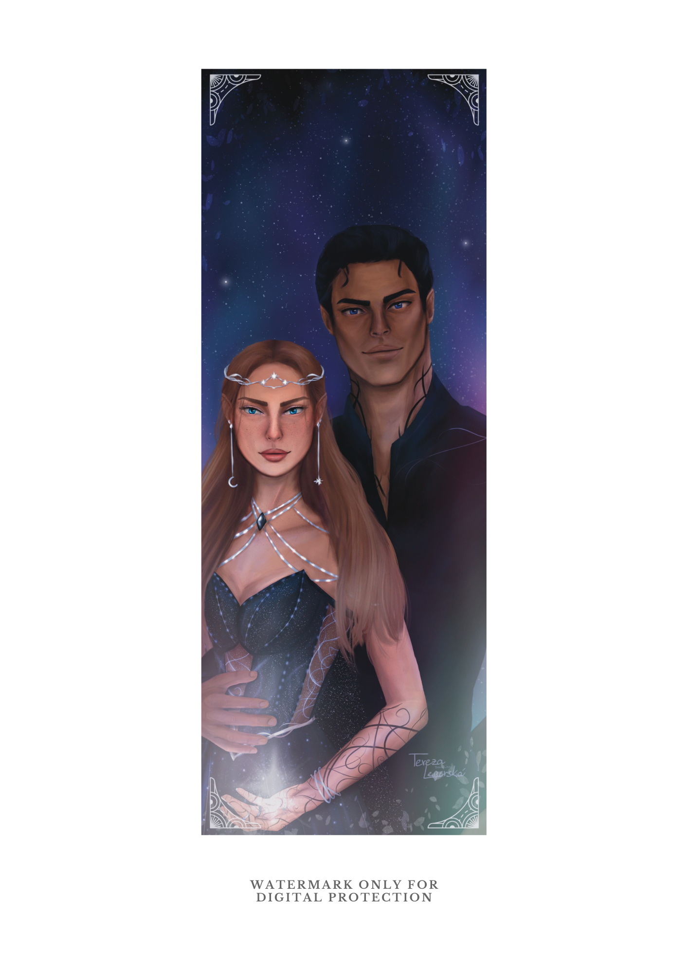 Feyre & Rhysand - bookmark