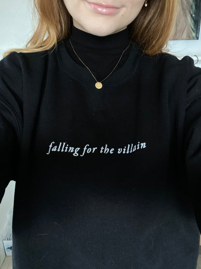 falling for the villain - crewneck