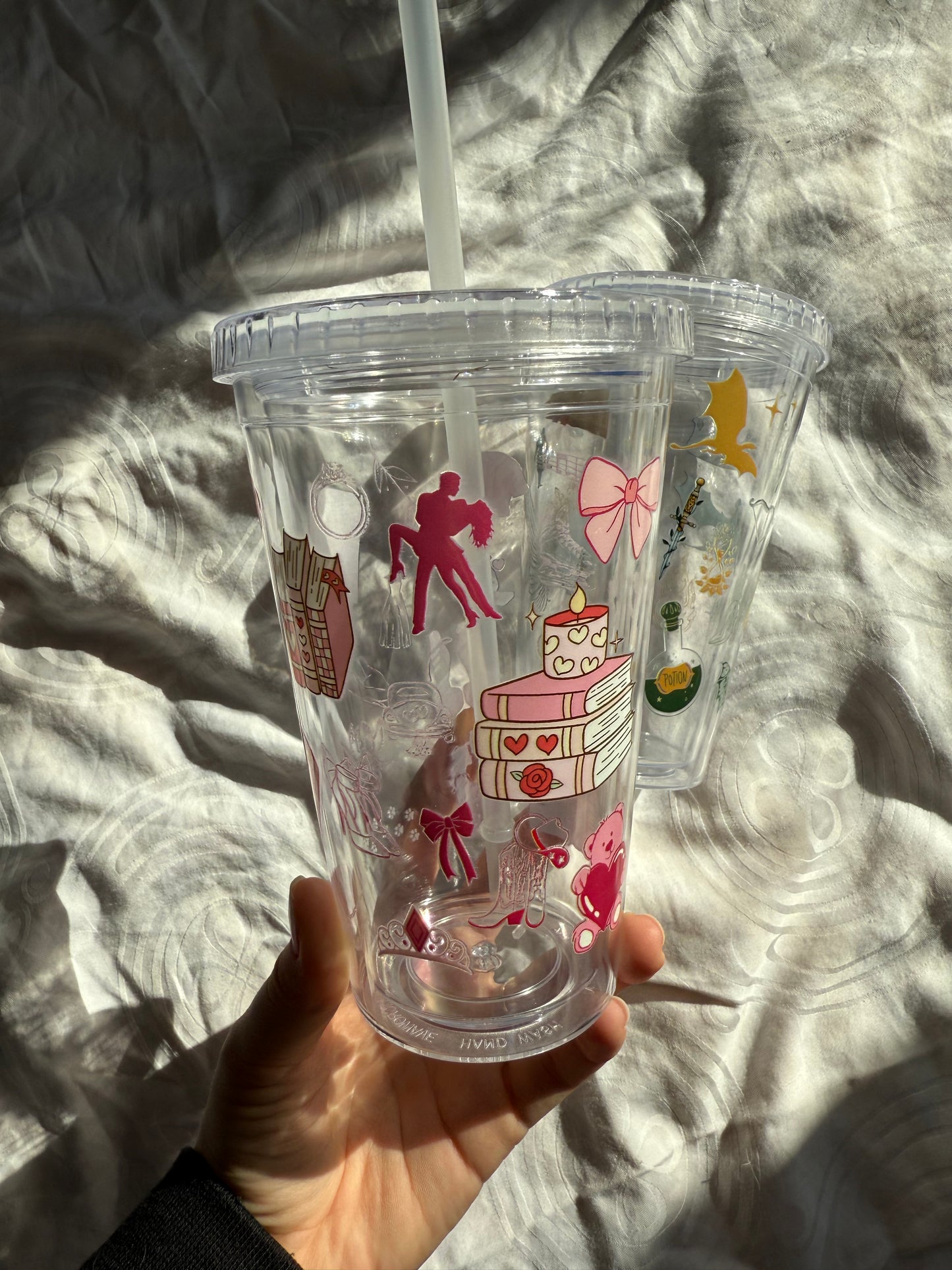 romance - cup with straw