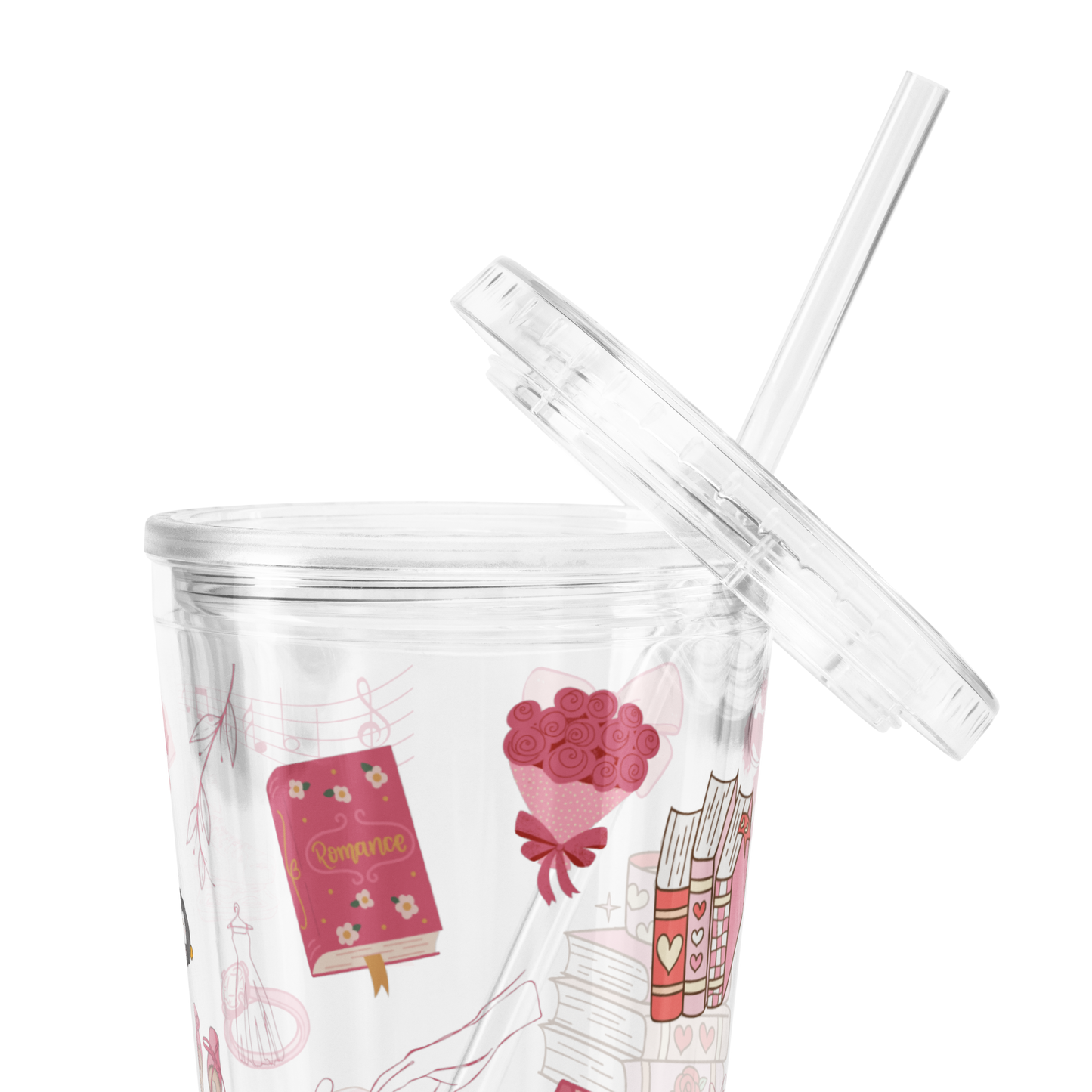 romance - cup with straw