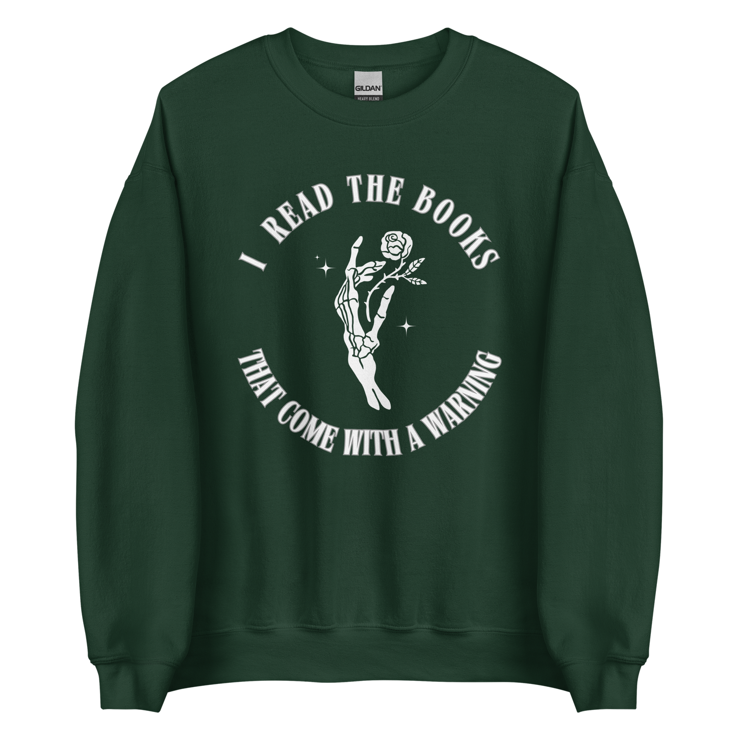 books with warnings - crewneck