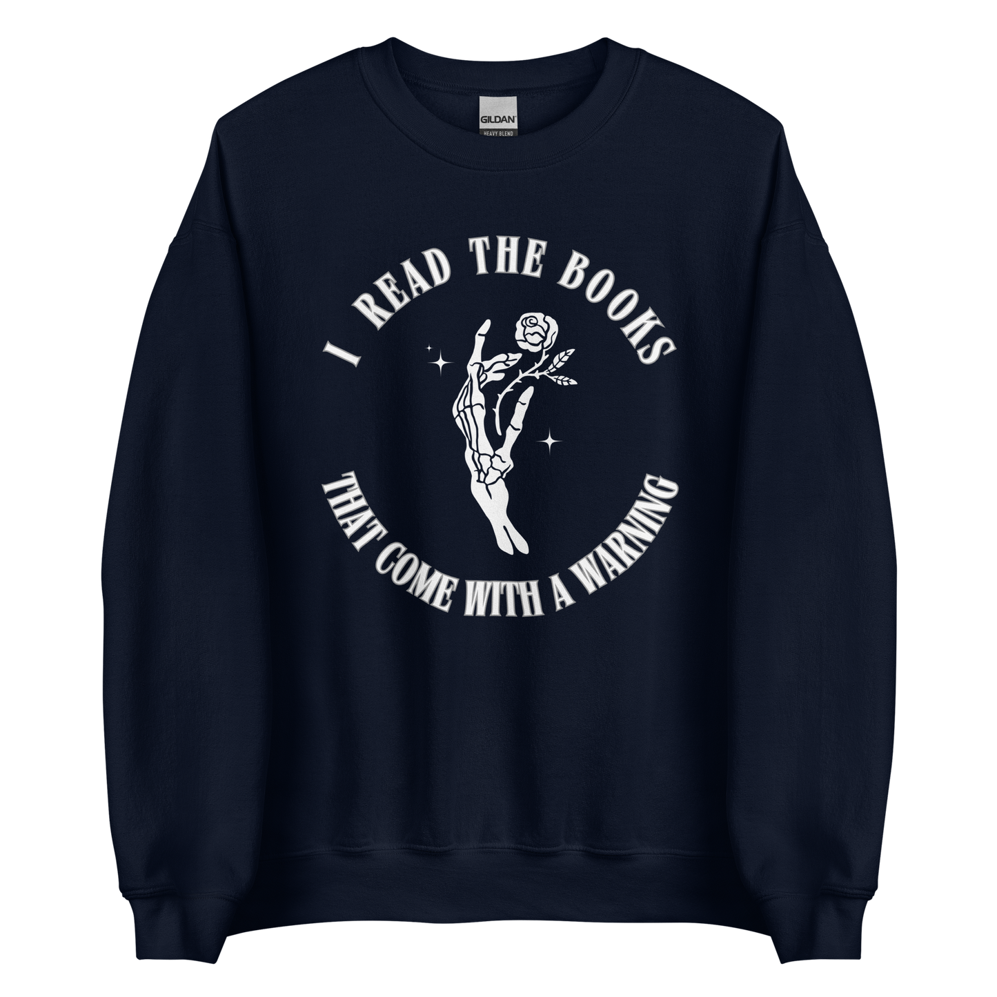 books with warnings - crewneck