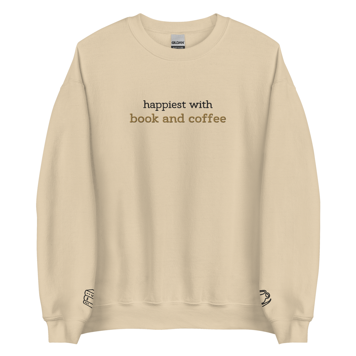 coffee & books - crewneck