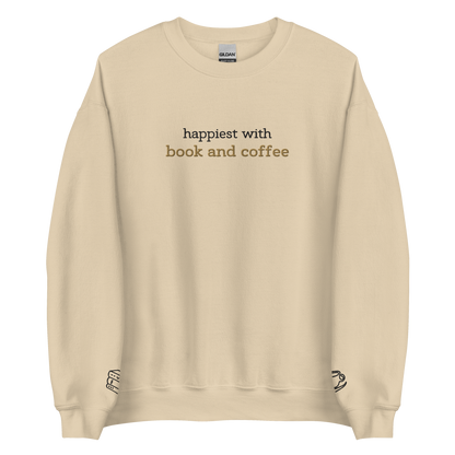 coffee & books - crewneck