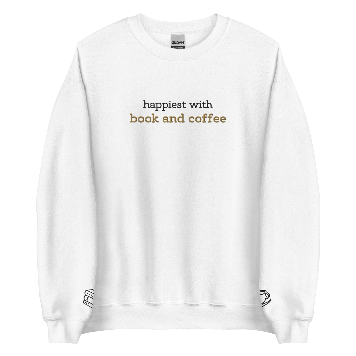 coffee & books - crewneck